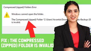 Fixed  The Compressed Zipped Folder Is Invalid Error  100 Worked [upl. by Nakre]