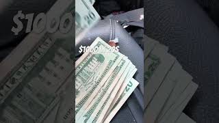 1000 in all 20s money cash motivation hustle shorts [upl. by Esirehs]