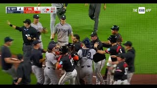 Yankees  Orioles Bench Brawl Fight July 12 2024 [upl. by Eerahs]