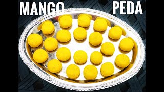 Quick amp easy mango peda recipe  aam pedha  mango recipes  easy dessert  easy recipes [upl. by Rich]