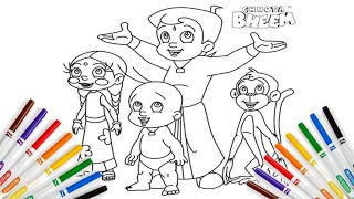 Chota Bheem Drawing Drawing For KidsCartoon DrawingChota Bheem Drawing ColoringJoyful Juniors Tv [upl. by Narruc904]