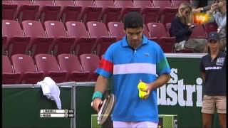 Christian Lindell vs Pere Riba ATP 250 Bastad 2011 111 [upl. by Rakabuba]