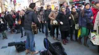 GRAFTON STREET IN DUBLIN  LIVE STREET MUSIC [upl. by Patience]