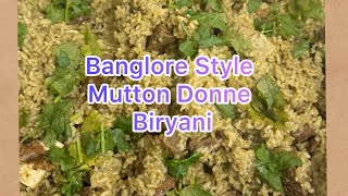 Donne Biryani  Banglore Style  Mutton Donne Biryani [upl. by Woodall]