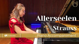 Strauss Allerseelen  PIANO ACCOMPANIMENT [upl. by Yedrahs]