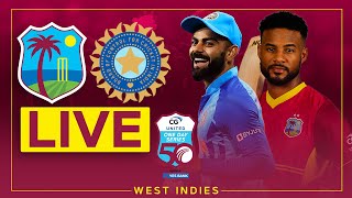 🔴 LIVE  West Indies v India  3rd CG United ODI powered by Yes Bank [upl. by Arreit383]