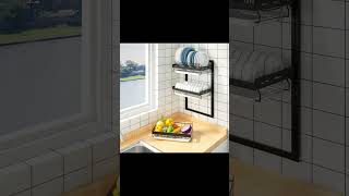 Kitchen Racks Sink Dish Drying Rack Dish Drainer Short video [upl. by Eenad]