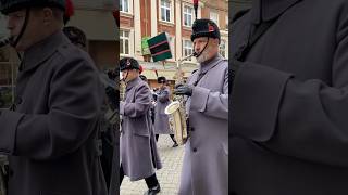 WINDSOR CASTLE GUARD Band and Bugles of The Rifles NEW 💂‍♂️ shorts changingoftheguard [upl. by Idolem]