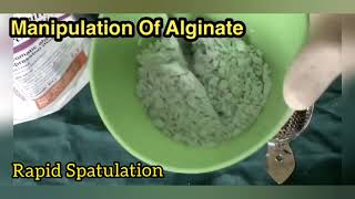 Manipulation Of Alginate Impression Material [upl. by Susette]