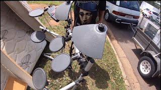 N0 5 HUNTING KERBSIDECURBSIDE TRASH PICKING WOW YAMAHA ELECTRIC DRUM SET FIND OF TYHE DAY [upl. by Zeidman406]