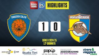 SIRACUSALICATA 10  HIGHLIGHTS  SERIE D 202425 [upl. by Kienan]