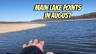 Top Strategies For Fishing Main Lake Points In August… [upl. by Fabrianne844]