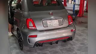 Fiat 500 Abarth 595 Competizione Stage 1  pops [upl. by Darach]