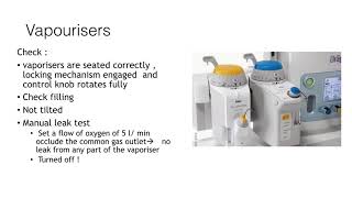 Demostrating the functions of the anaesthetic machine  Anaesthesia [upl. by Irrac]