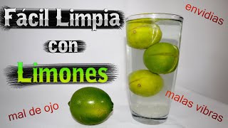 Limpia tu energía con limones y detecta si estas embrujado de esta manera 🍋🍋🍋 [upl. by Nefen829]