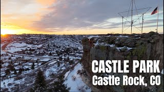 Late Winter Sunrise at Rock Park  Castle Rock Colorado [upl. by Bucella82]