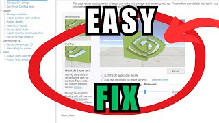 NVIDIA Control Panel Not Showing  Windows 11  EASY FIX [upl. by Opportuna]