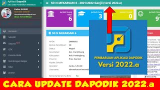 UPDATE Cara Instal Dapodik Versi 2022a  Patch Dapodik [upl. by Asital]