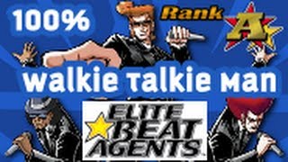 Elite Beat Agents  Walkie Talkie Man FC 100 A Rank Hard Rock [upl. by Lalitta]