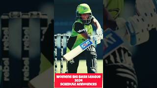 Womens Big Bash League2024 SCHEDULE Announces bbl bbl2024 wbbl2024 womensbbl [upl. by Haelhsa]