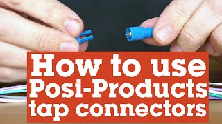 How to tap into a wire using PosiProducts tap connectors  Crutchfield [upl. by Imelda]