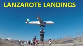 ARRECIFE LANDINGS LANZAROTE AIRPORT [upl. by Ingles453]