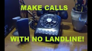 Make Calls With a Rotary Phone Using Your Cell Phone [upl. by Snashall227]