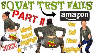 SQUAT TEST FAILS AMAZON EDITION The most see through leggings ❌ [upl. by Aviv174]