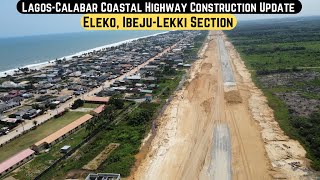 LagosCalabar Coastal Highway Construction Update ELEKO IbejuLekki Section [upl. by Leyes817]