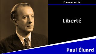 Liberté  Poésie  Paul Éluard [upl. by Erhard]