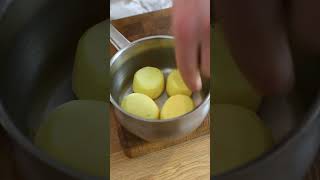 PART I The best FONDANT POTATOES quickrecipe easyrecipes recipes recipeideas potatoes [upl. by Venita]