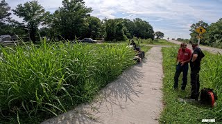 Local Businessman Confronts me while Mowing this Overgrown Sidewalk I was just trying to HELP [upl. by Aennaej700]