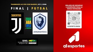 JUVENTUS X LEÕES  DIASTÓLICA  FINAL CAMPEONATO FUTSAL MARABAENSE  2024 [upl. by Sachs751]