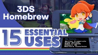 15 Essential Uses for 3DS Homebrew [upl. by Einahpts782]