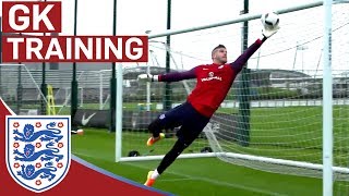 World class GK reactions from Hart Forster amp Heaton England Goalkeepers  Inside Training [upl. by Retse187]