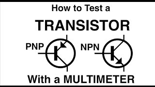 How to test a TRANSISTOR with a multimeter PNP or NPN MF63 [upl. by Aneeram]