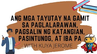 Ang mga Tayutay na Gamit sa Paglalarawan Pagsalin ng Katangian Pasintunog at iba pa [upl. by Harpp]