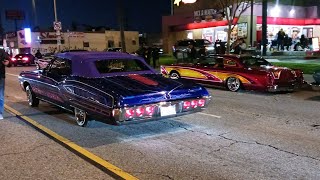 Whittier is Open for Crusing LowRider on Sunday funday Lowrider cruise the Boulevard 1724 [upl. by Nneb]