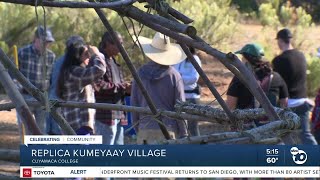 Cuyamaca College students and staff building replica Kumeyaay village on campus [upl. by Oilicec891]