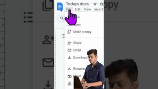 How to convert google docs in pdf shortsvideo googledocstutorial [upl. by Naesad]