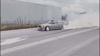 Mercedes 190E W201M103 M104 Turbo Drift [upl. by Notsua]