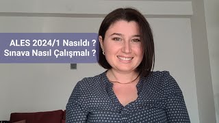 ALES 20241 Nasıldı  Sınava Nasıl Çalışılmalı  ales [upl. by Gambell]