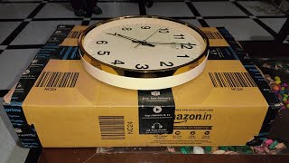 Orpat Ajanta Golden Wall Clock Watch Unboxing Review and Analysis [upl. by Thora347]