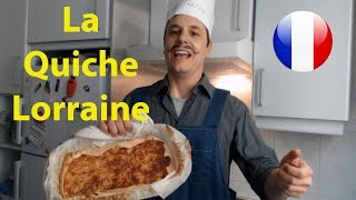 Apprendre le français en cuisinant La quiche lorraine [upl. by Ahseetal]