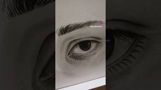 Draw a realistic eye charcoal [upl. by Sidman68]