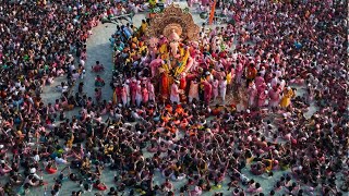 Lalbaug Cha Raja Visarjan at Girgaon Chowpatty 2023Never Experience Before😍Mumbai Ganpati Visarjan [upl. by Ninaj]