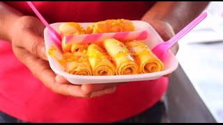 Mango Roll Recipe  Indian Sweet Dessert [upl. by Roscoe]