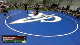 132 Lbs Placement Matches 16 Team  Brock Mantanona California Vs Anderson Heap Florida 3ad8 [upl. by Trillbee]