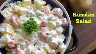 RUSSIAN SALAD  Best Healthy Tasty Salad  Best for all parties  By Chef Adnan [upl. by Aissert659]