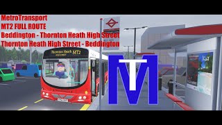 MetroTransport MT2 full route [upl. by Esereht]